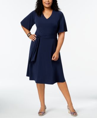 Sapphire Blue Plus Size Dresses